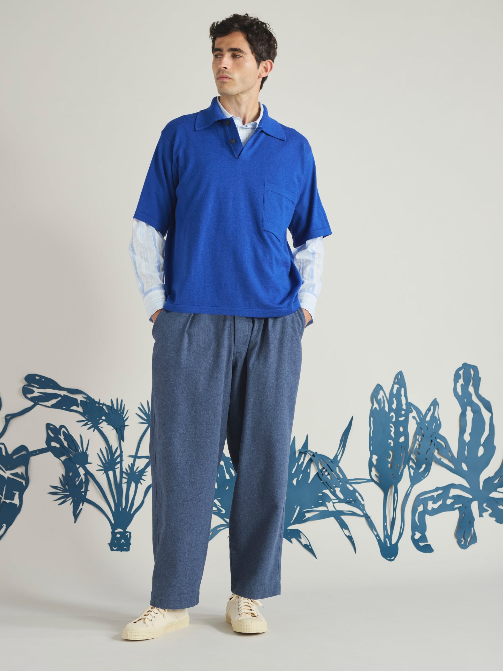 Universal Sintra Recycled Cotton Oxford Pant - Blue