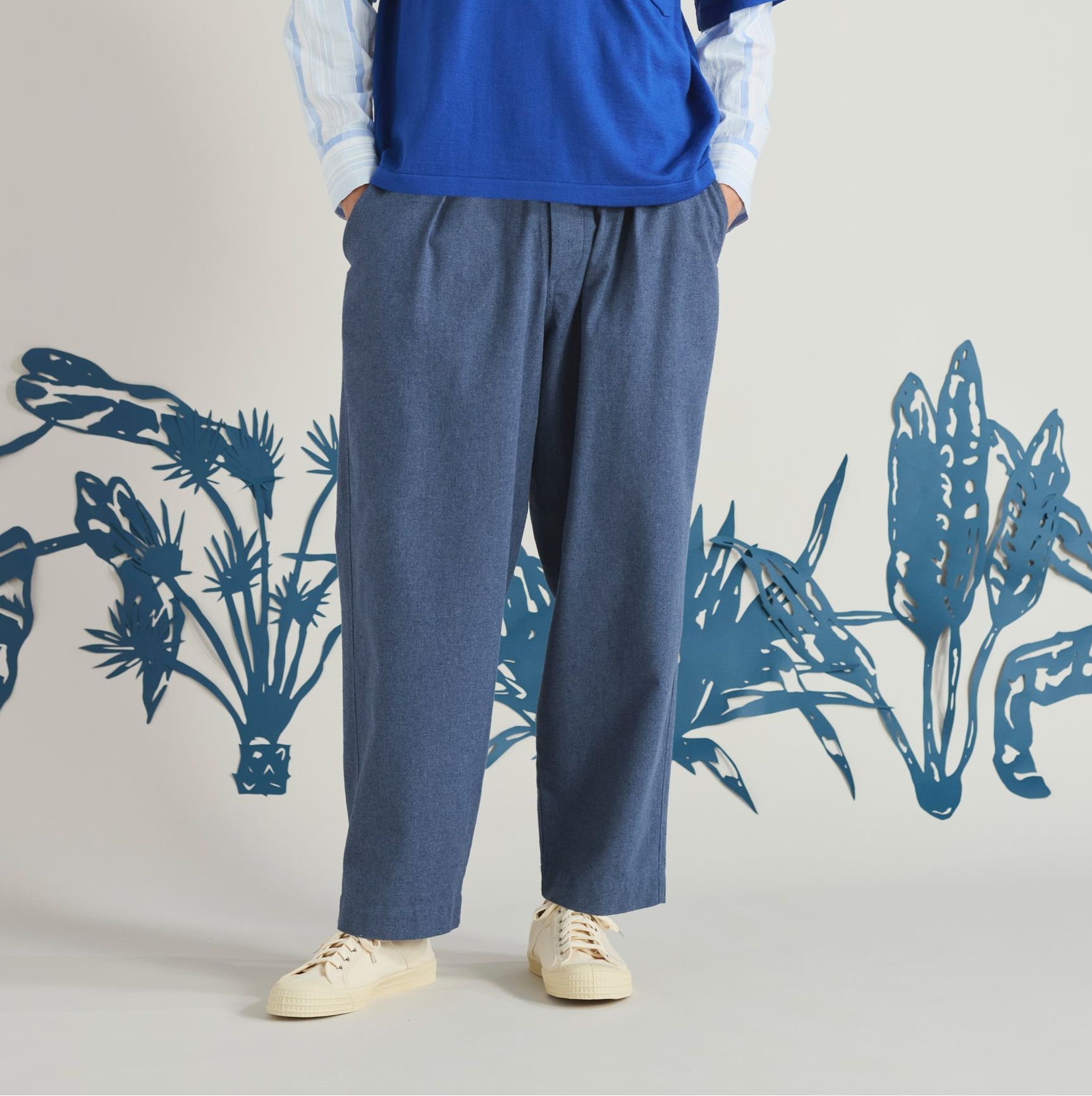 Universal Sintra Recycled Cotton Oxford Pant - Blue