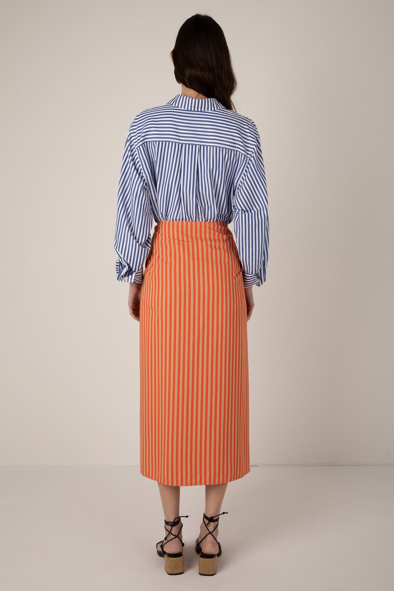 Albane Tie Front Skirt - Orange Sand