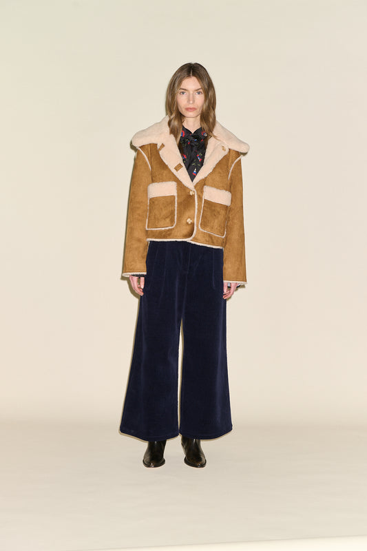 Johanna Shearling Jacket - Tan