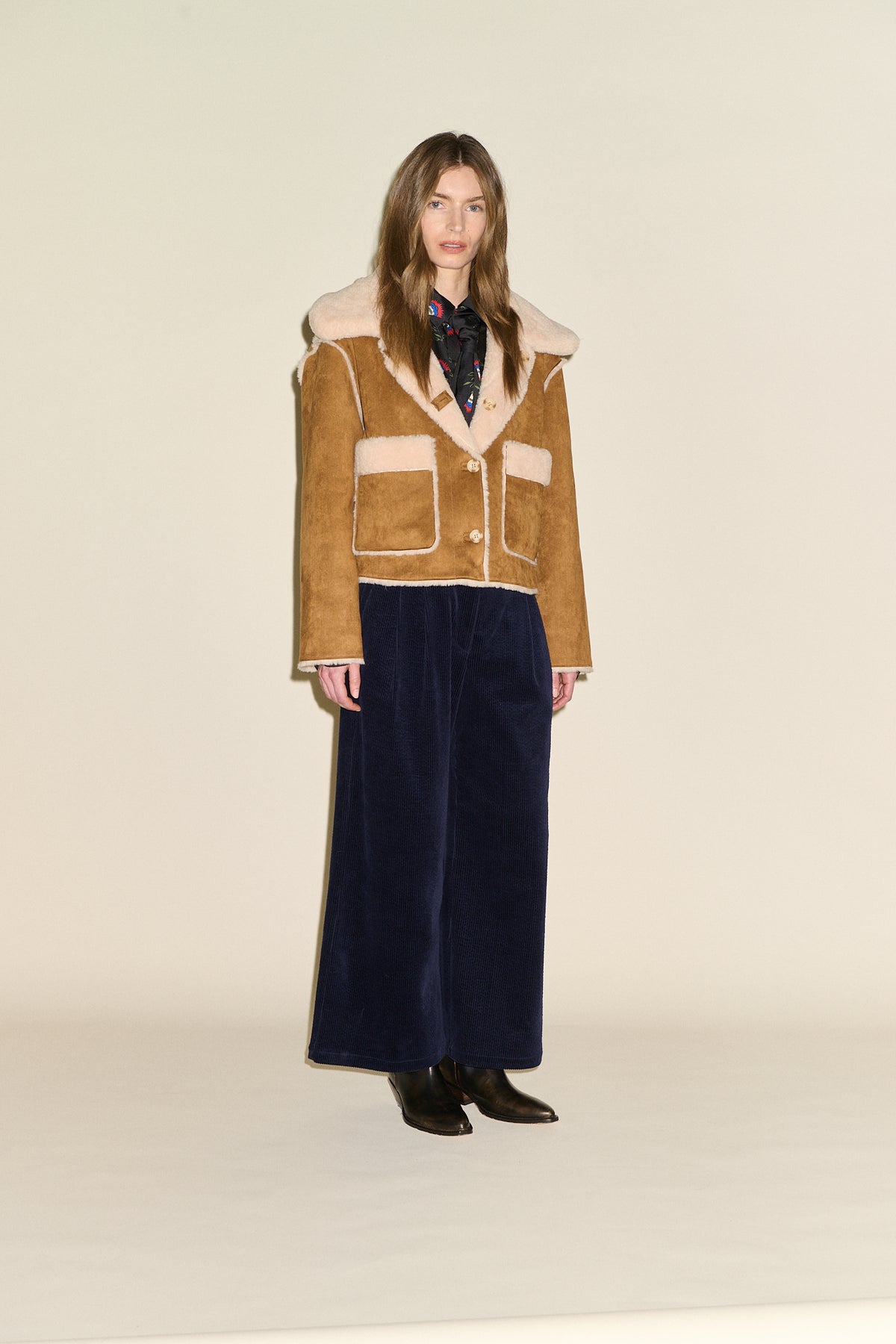 Johanna Shearling Jacket - Tan