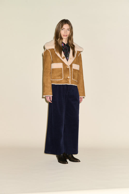 Johanna Shearling Jacket - Tan