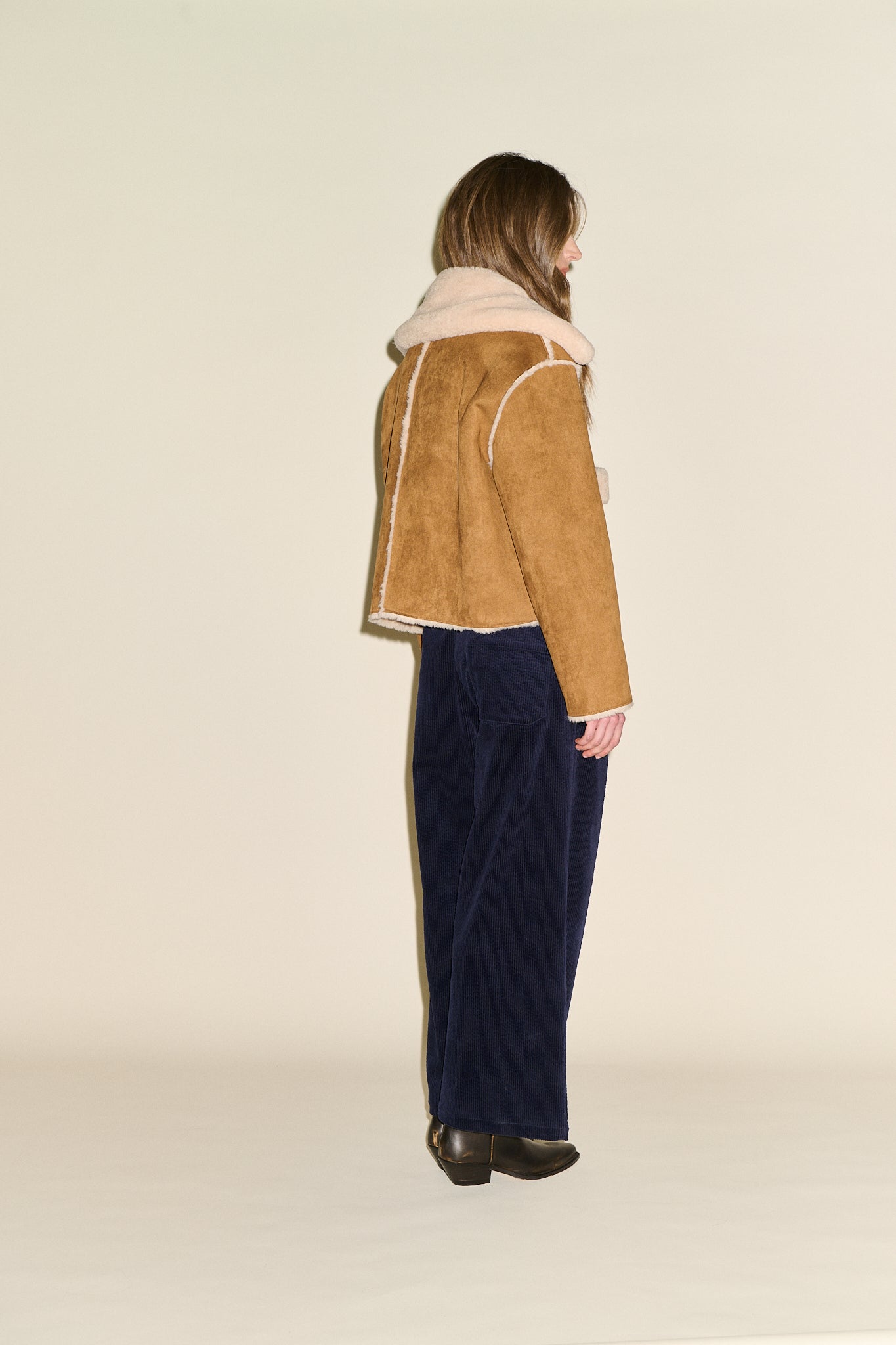 SAMDI Johanna Shearling Jacket - Tan
