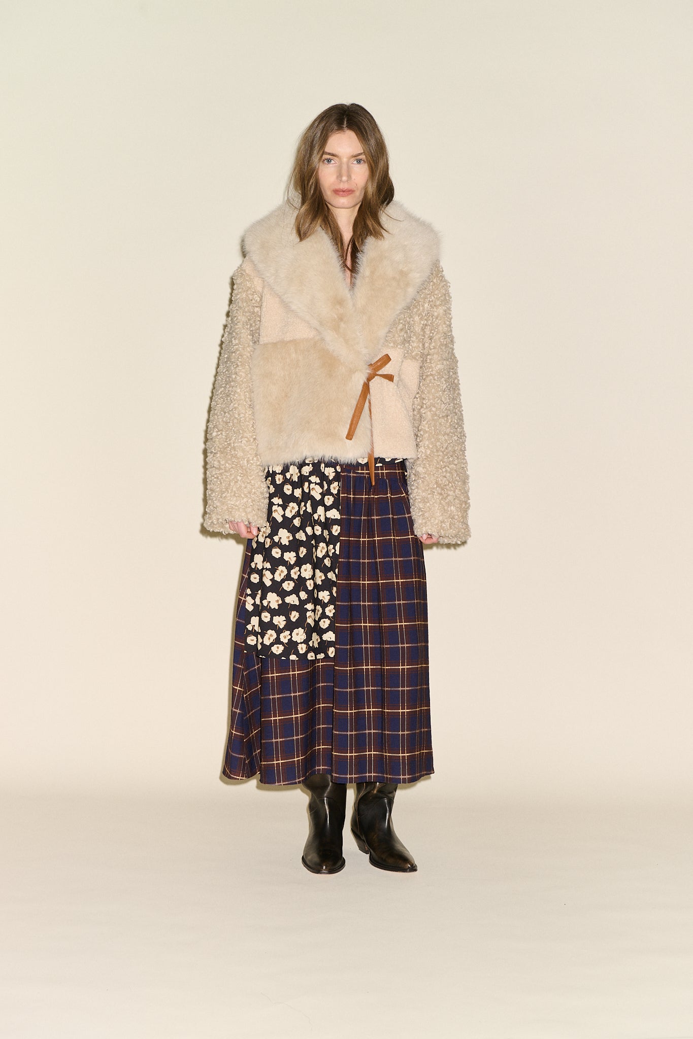 SAMDI Josephine Shearling Jacket - Oat
