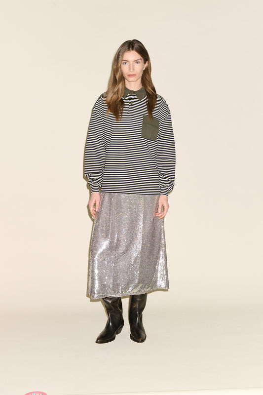 Bianca Stripe Rugby - Olive
