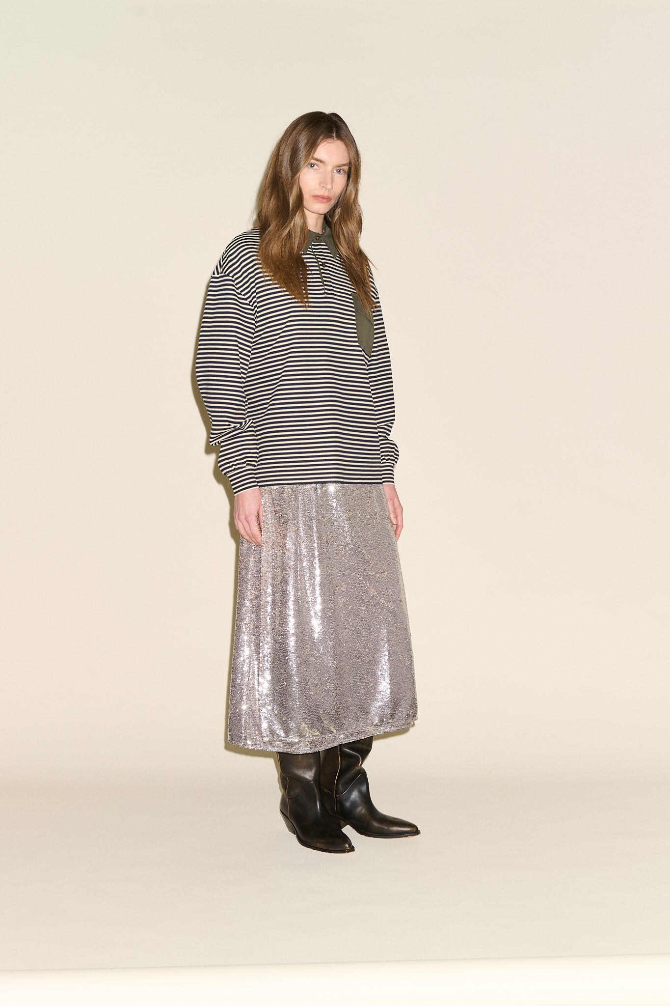 Bianca Stripe Rugby - Olive