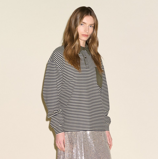 Bianca Stripe Rugby - Olive