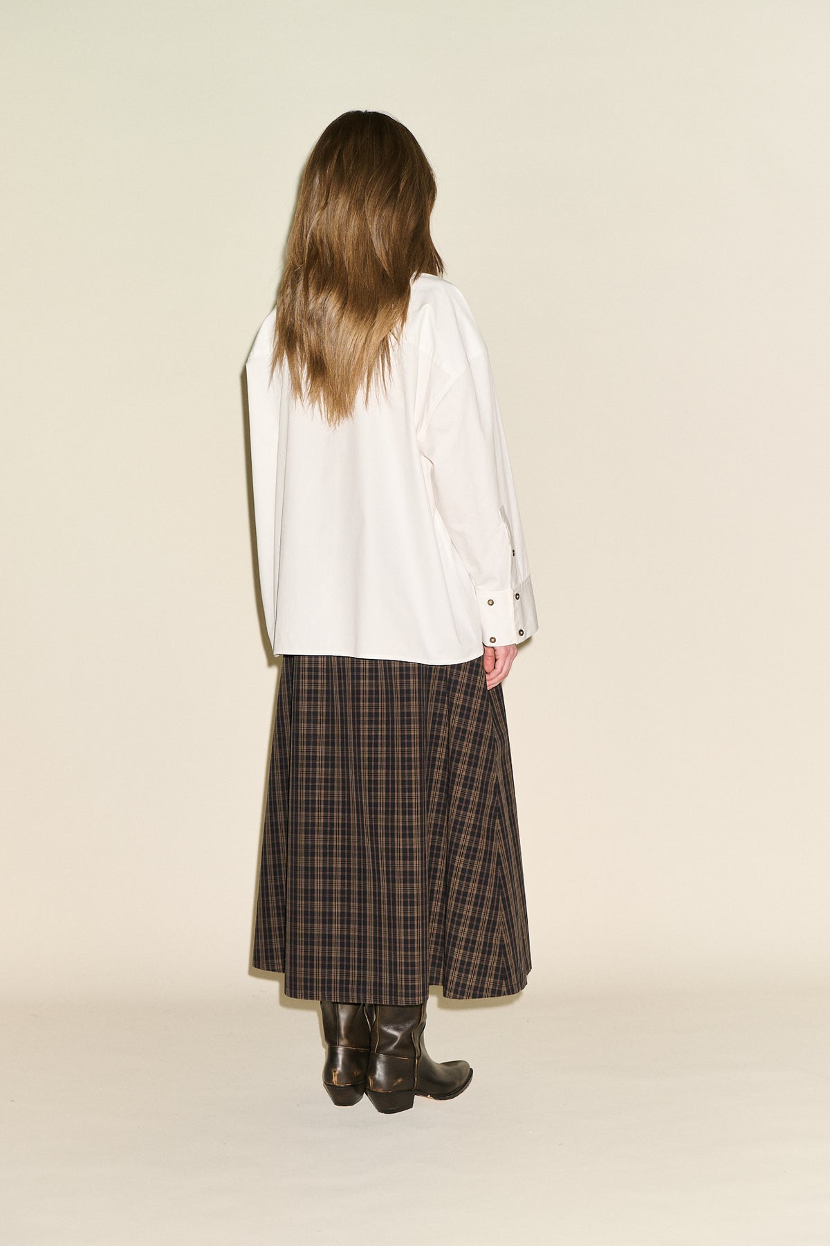 SAMDI Bex Shirt With Mix Buttons - White