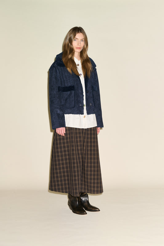 Johanna Shearling Jacket - Navy
