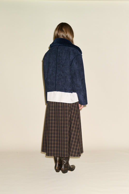 Johanna Shearling Jacket - Navy