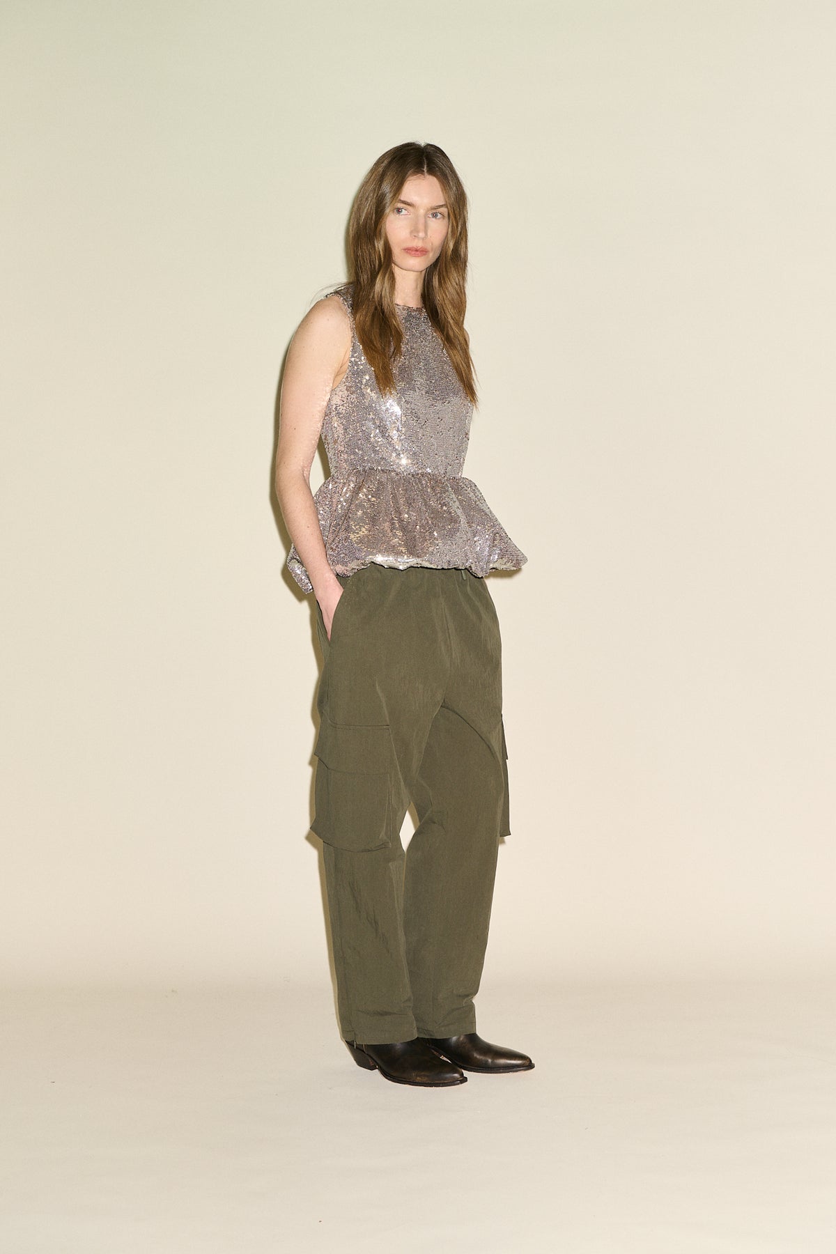 Tove Casual Trousers - Olive