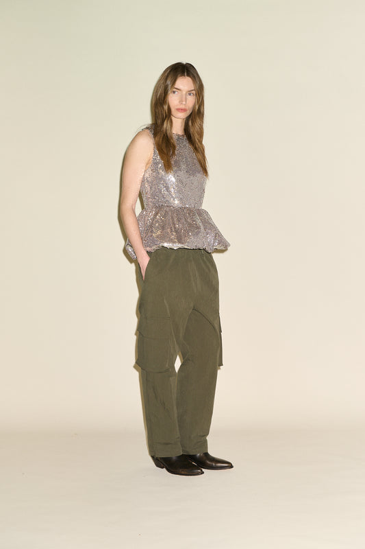 Tove Casual Trousers - Olive