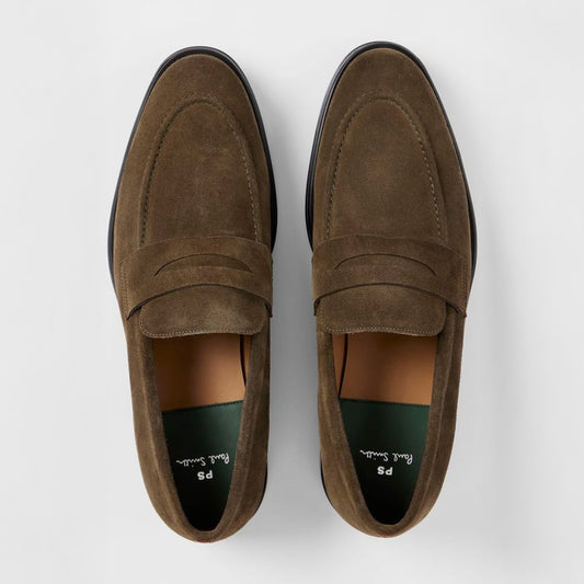 Pierce Suede Loafers - Olive Green