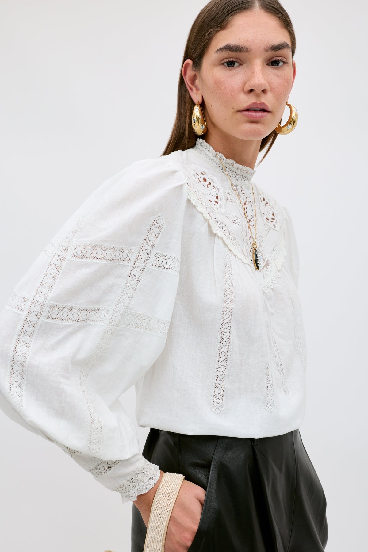 Rixo Tazmin Top - Cream
