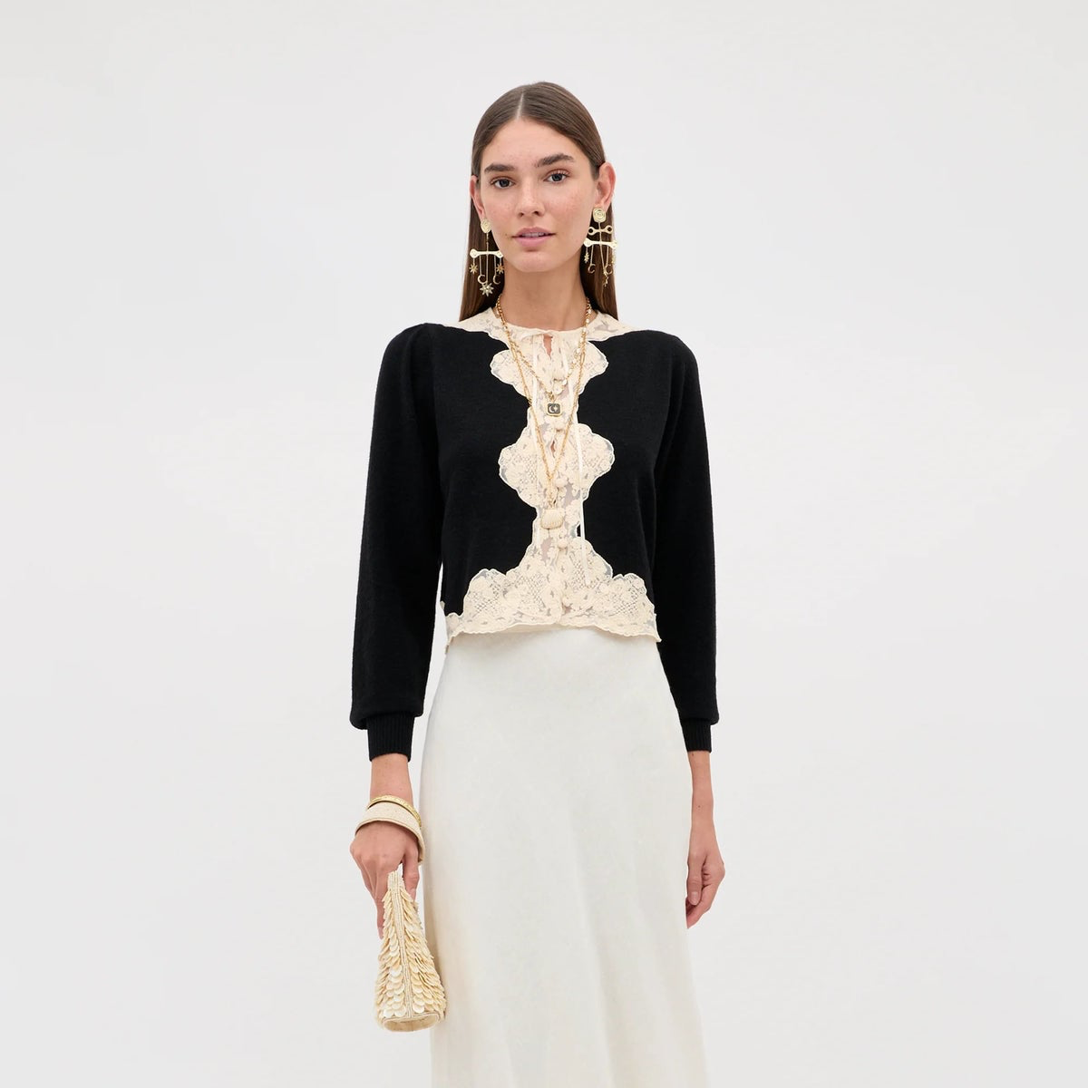 Rixo Tassia Cardigan - Black