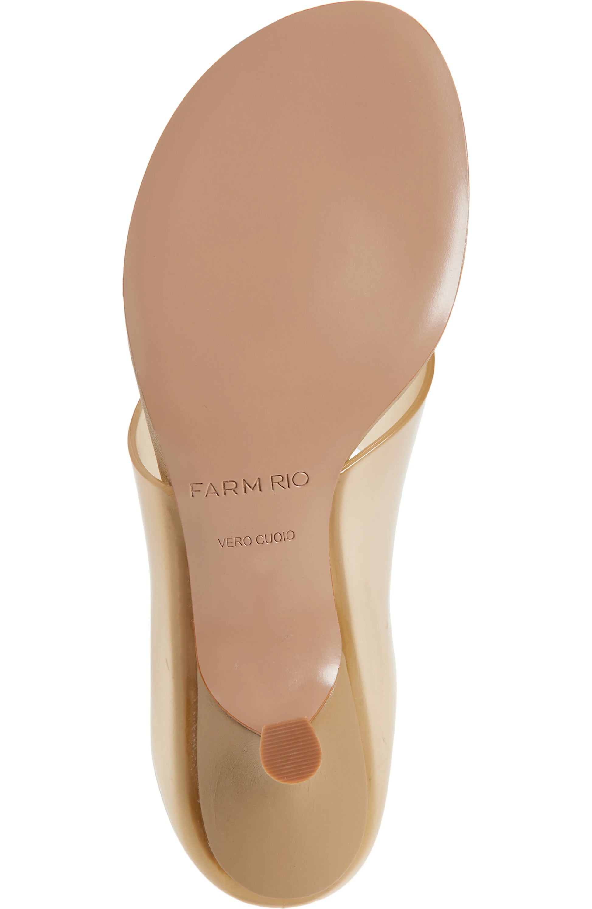 Farm Thong Jelly Kitten Heel - Toffee