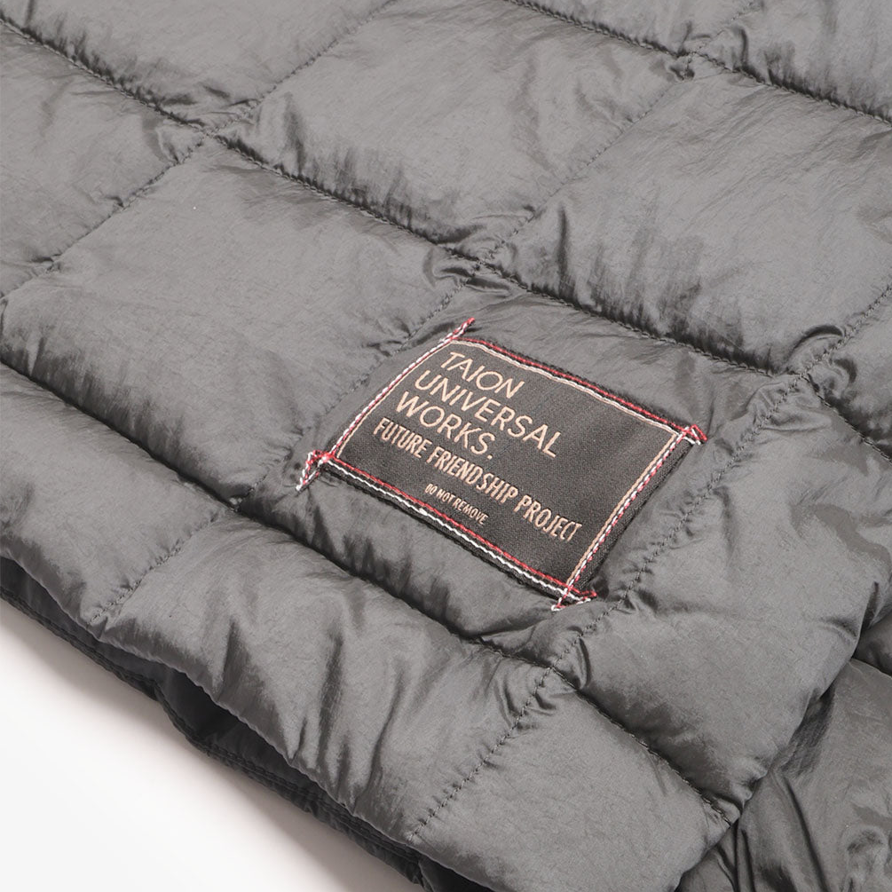 Taion Nylon Soft Shell Down Rams Jacket - Charcoal