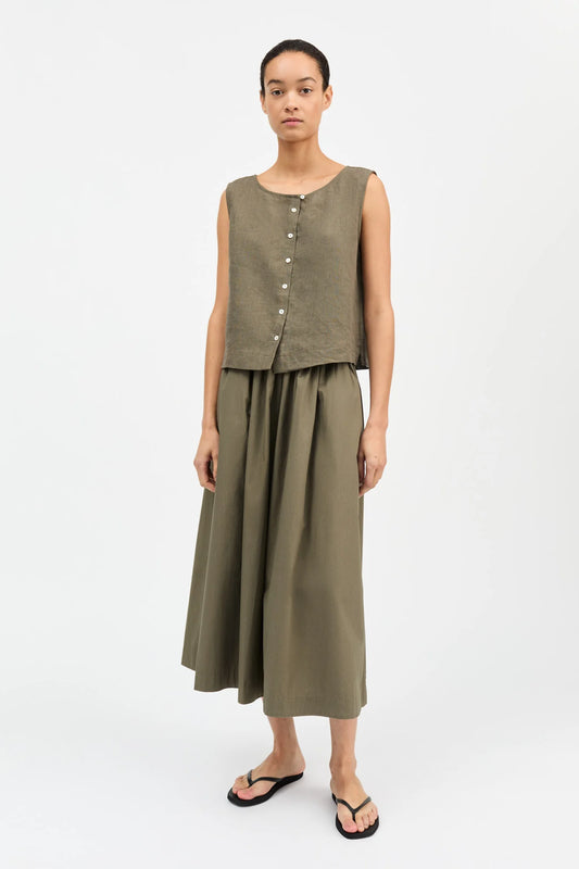 Vetiver Top - Khaki