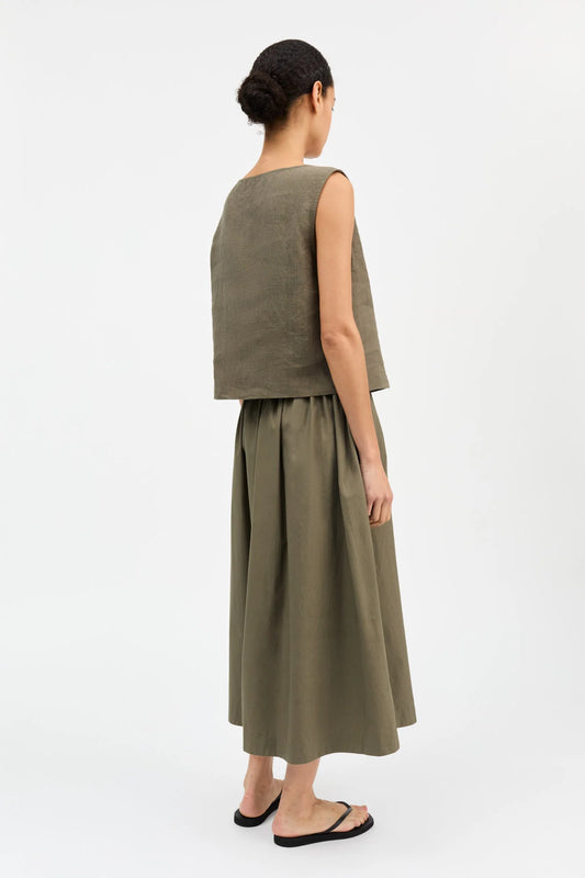 Vetiver Top - Khaki