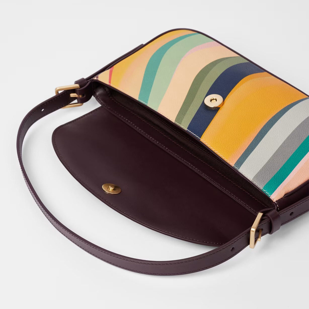 Paul Leather 'Swirl' Baguette Bag - G Swirl
