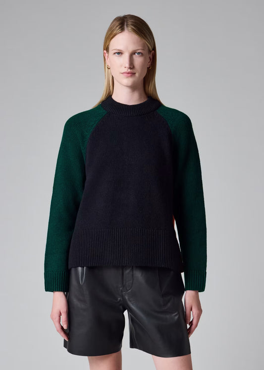 Tyneside Knitted Jumper - Navy / Multi