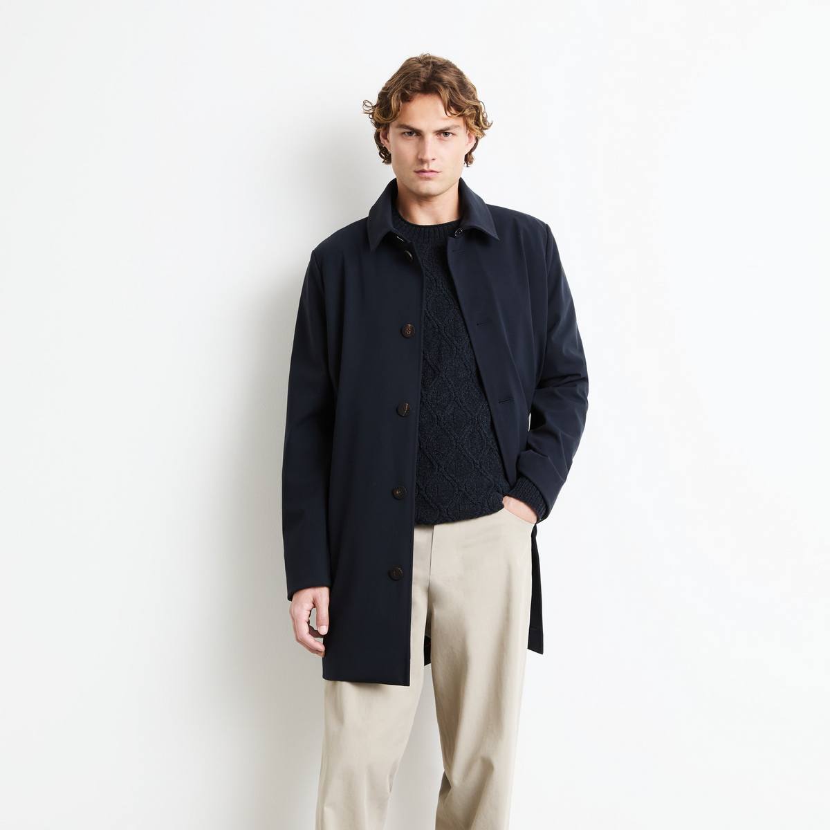 RRD Surflex Winter Soft Touch Thermo Coat Jacket - Blue Black