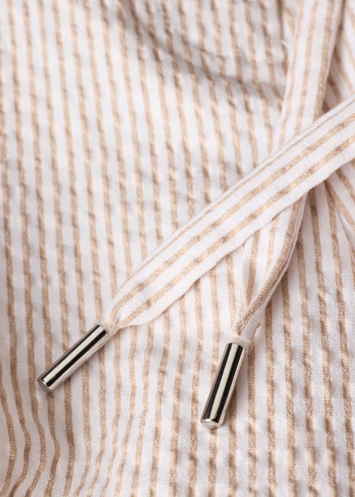 Women's Stripe Seersucker Trousers - White