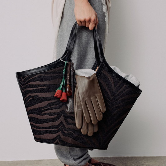 Day Zebra Work Tote - Coffee Bean