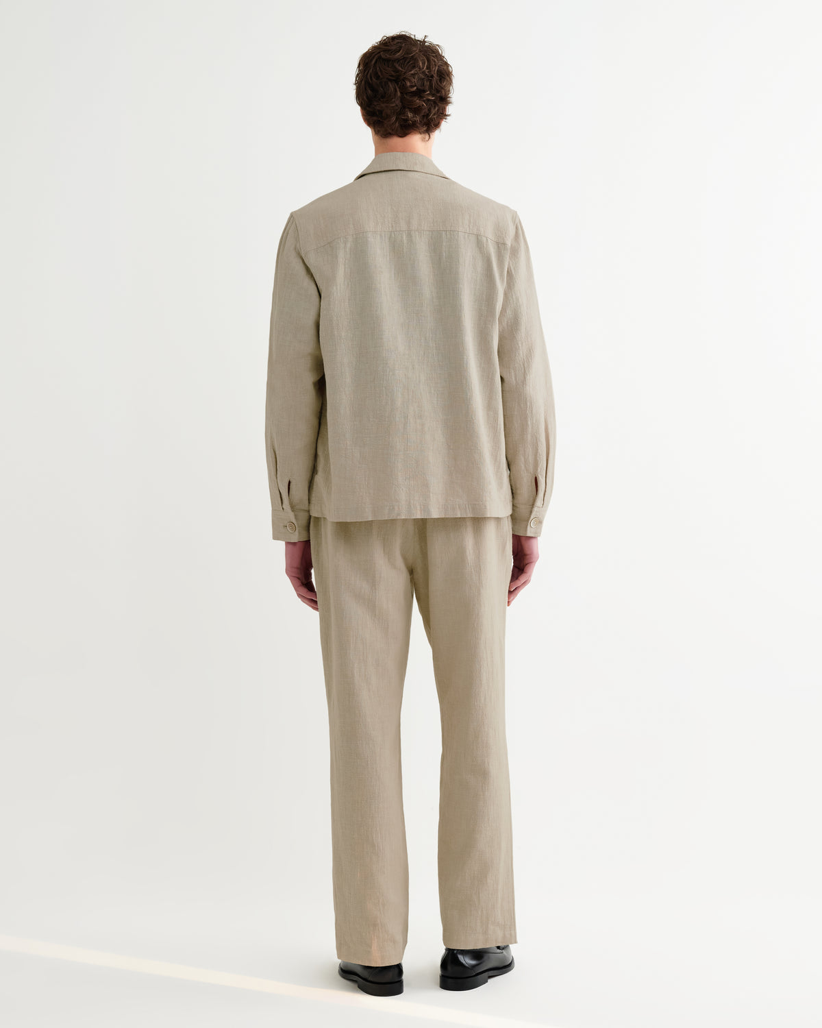 Aldred Overshirt Cotton Linen - Natural