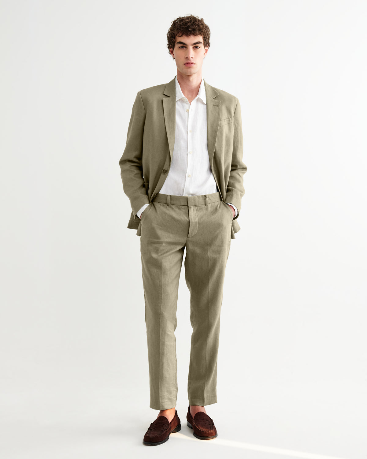 Alp Linen Trouser - Khaki