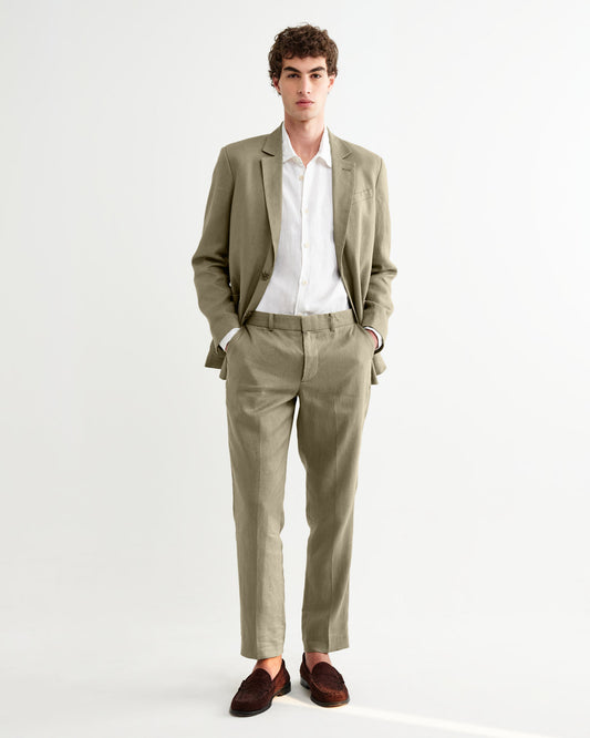 Alp Linen Trouser - Khaki