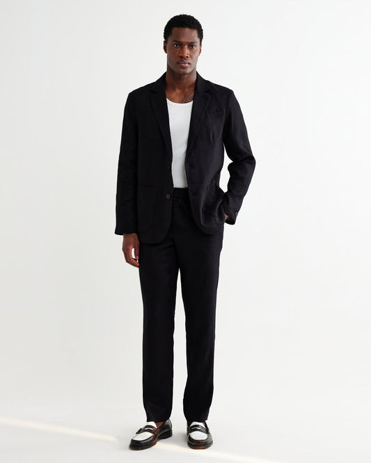 Alp Linen Trouser - Midnight