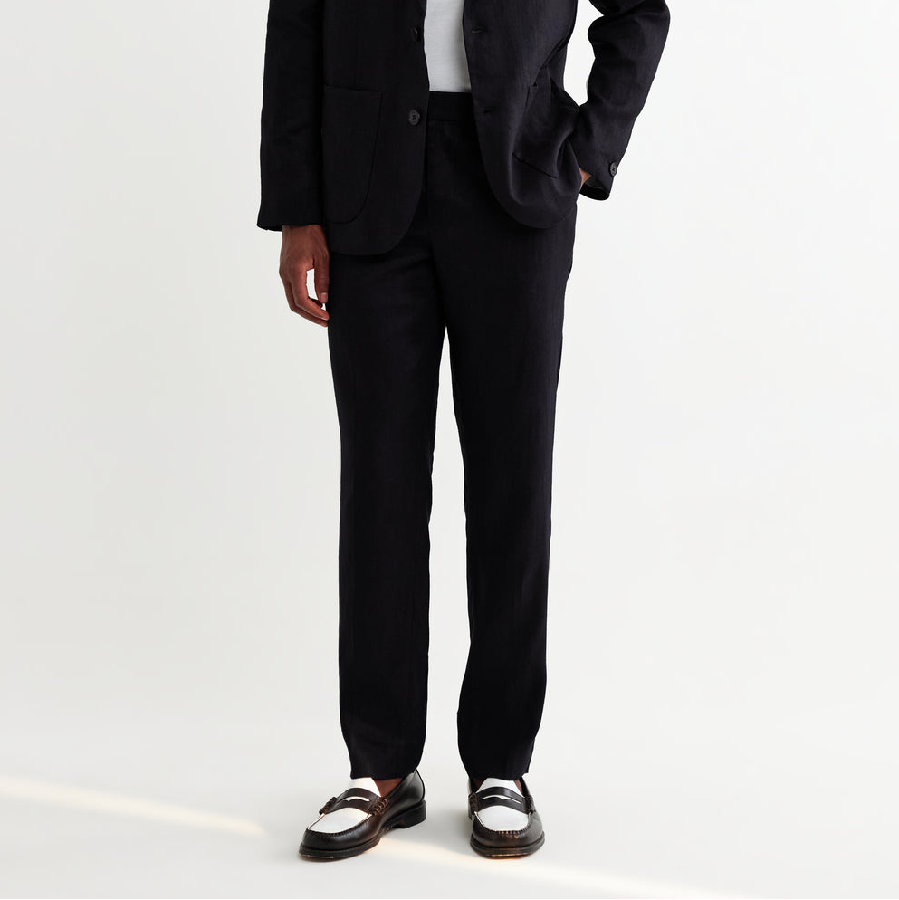 Alp Linen Trouser - Midnight