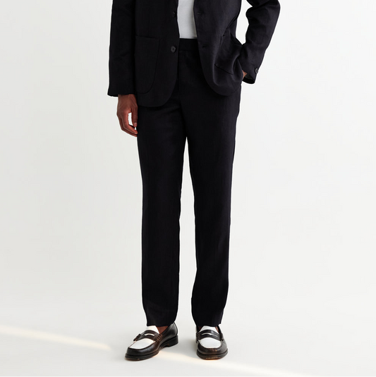 Alp Linen Trouser - Midnight