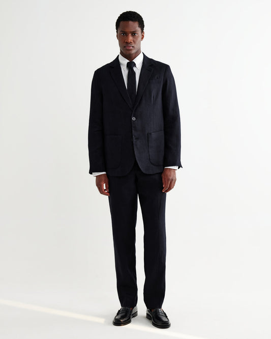 Alp Linen Trouser - Midnight