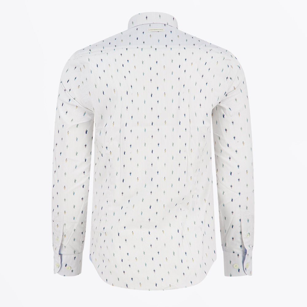A Fred's Art Gallery Van Gogh Pattern Shirt - Sand