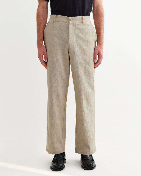 Bayham Trouser Cotton Linen - Natural