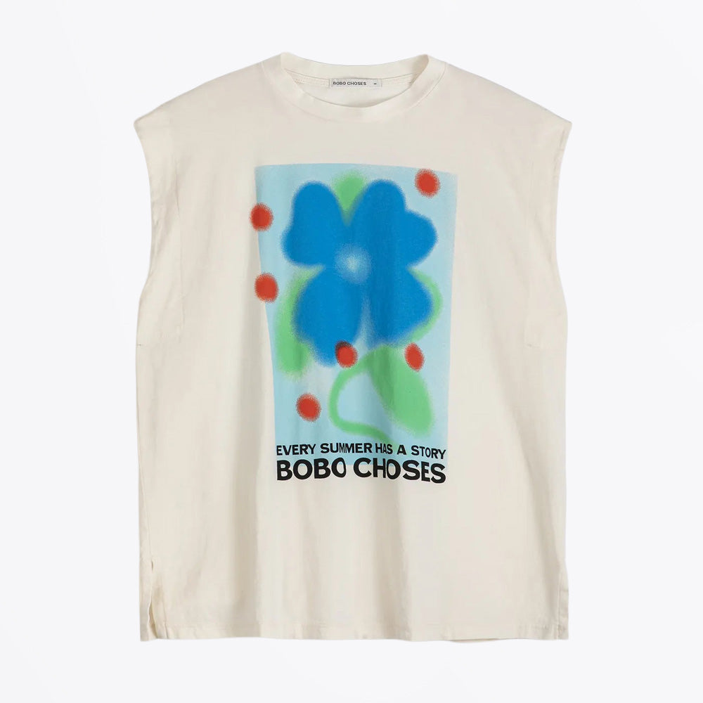 Bobo Summer Story Sleeveless T-Shirt - Ecru