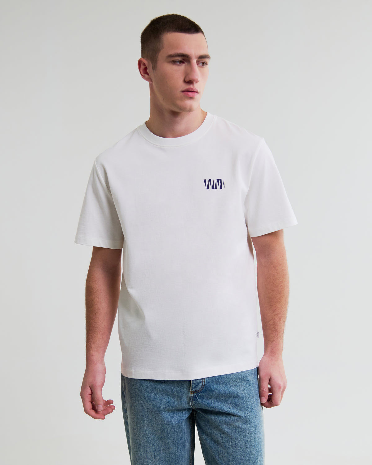 Dean Geo Repeat T-Shirt - Off White