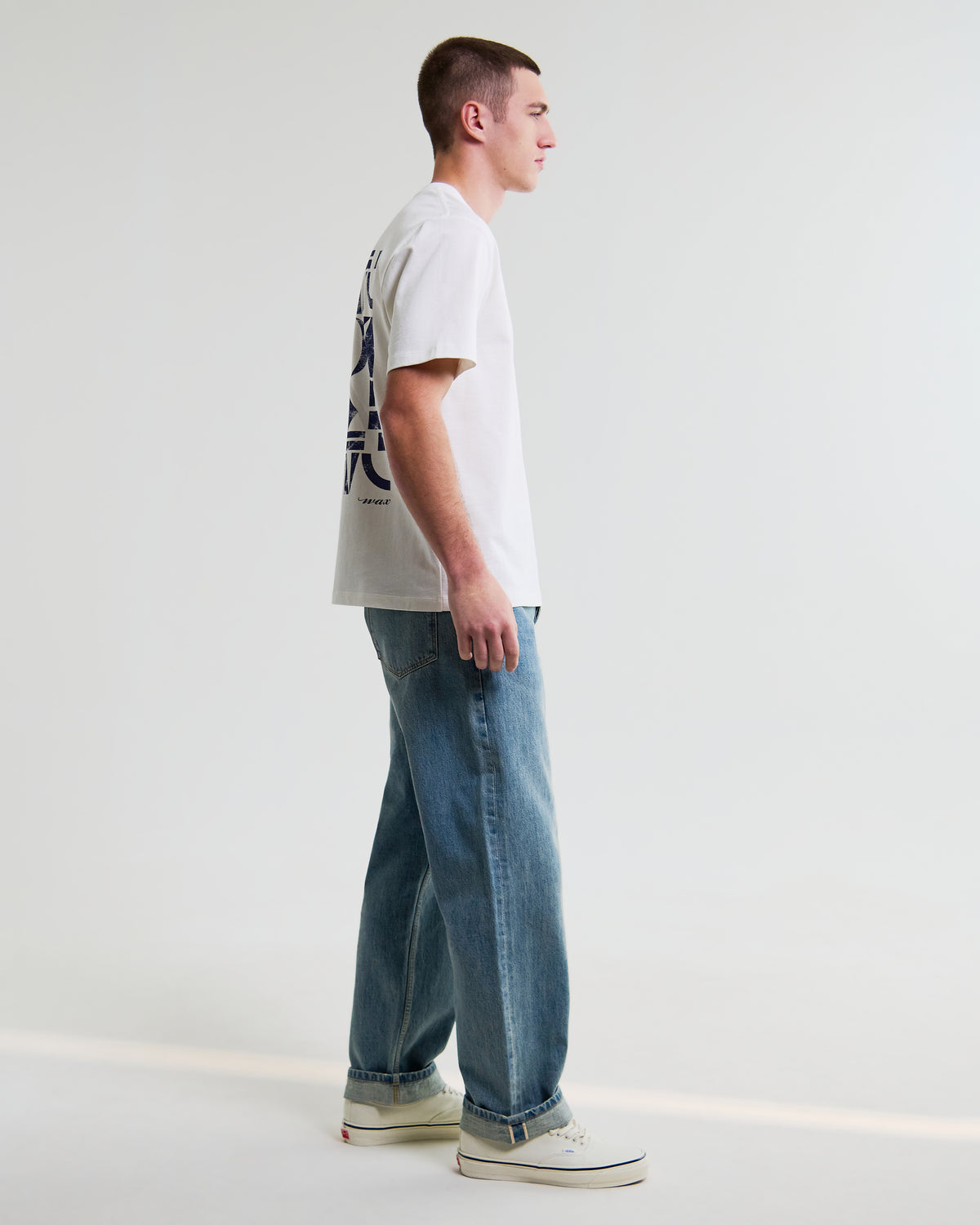 Dean Geo Repeat T-Shirt - Off White