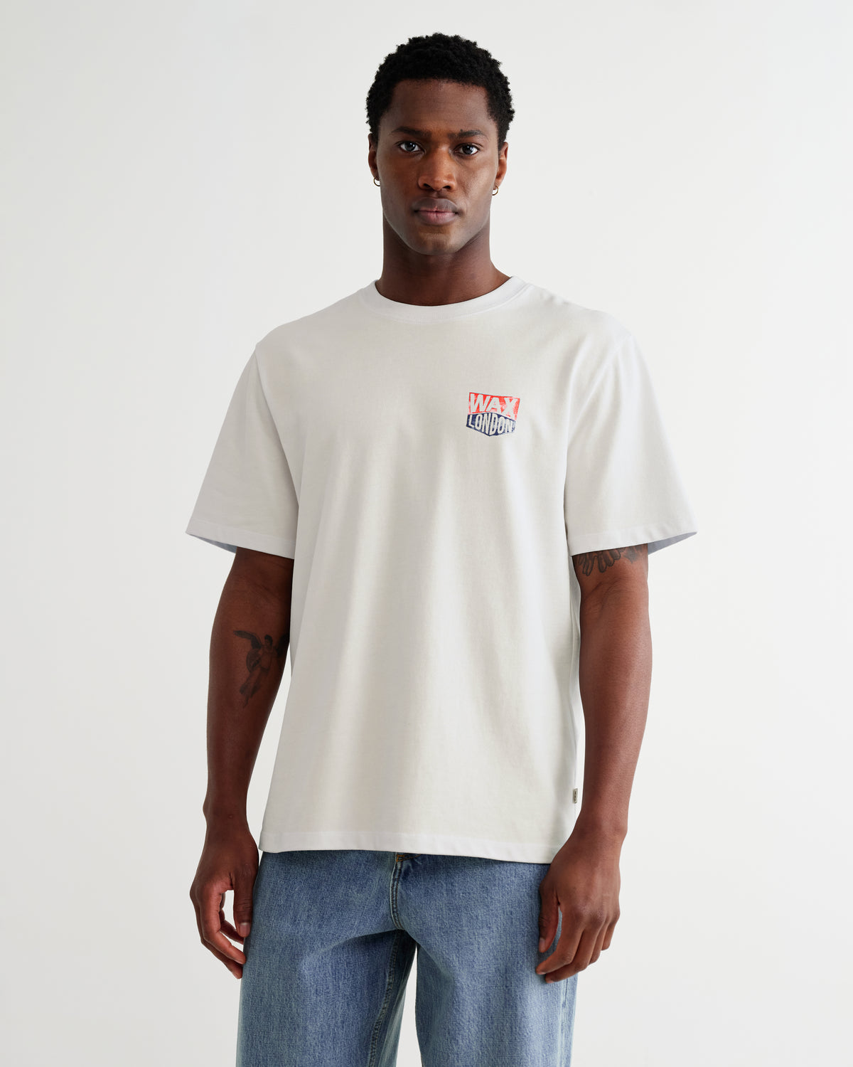 Dean Painted Badge T-Shirt - Off White