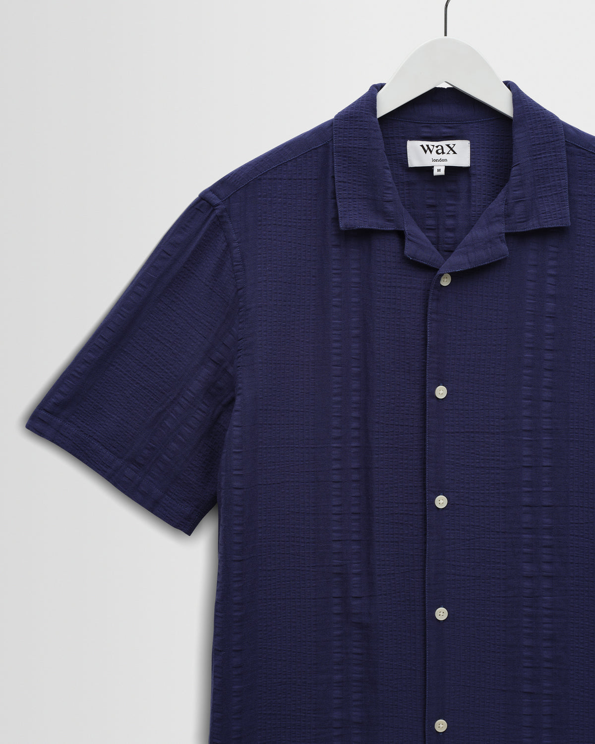 Didcot Double-Weave Seersucker Short-Sleeve Shirt - Dark Blue