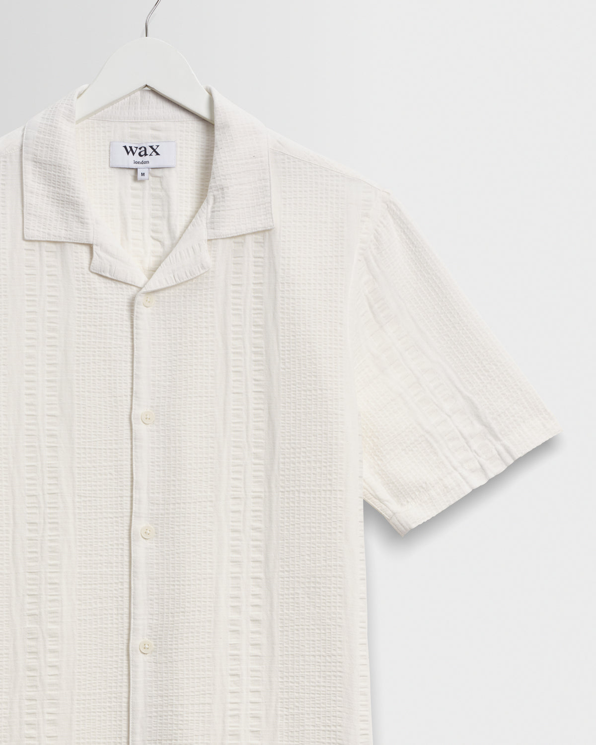 Didcot Double-Weave Seersucker Short-Sleeve Shirt - Ecru
