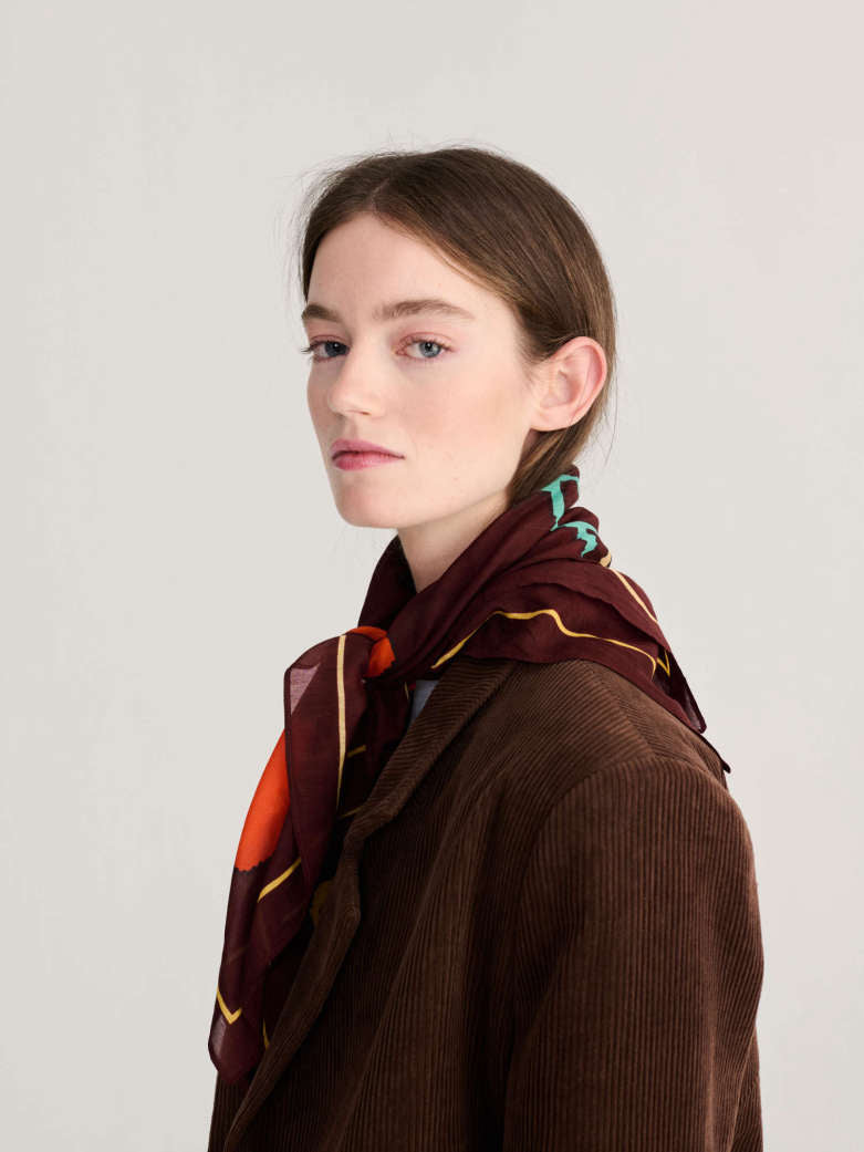 BC Garden Scarf - Dark Brown