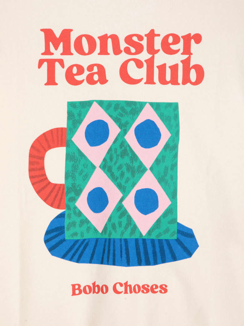 Bobo Monster Mug Fitted Sweatshirt - Off White