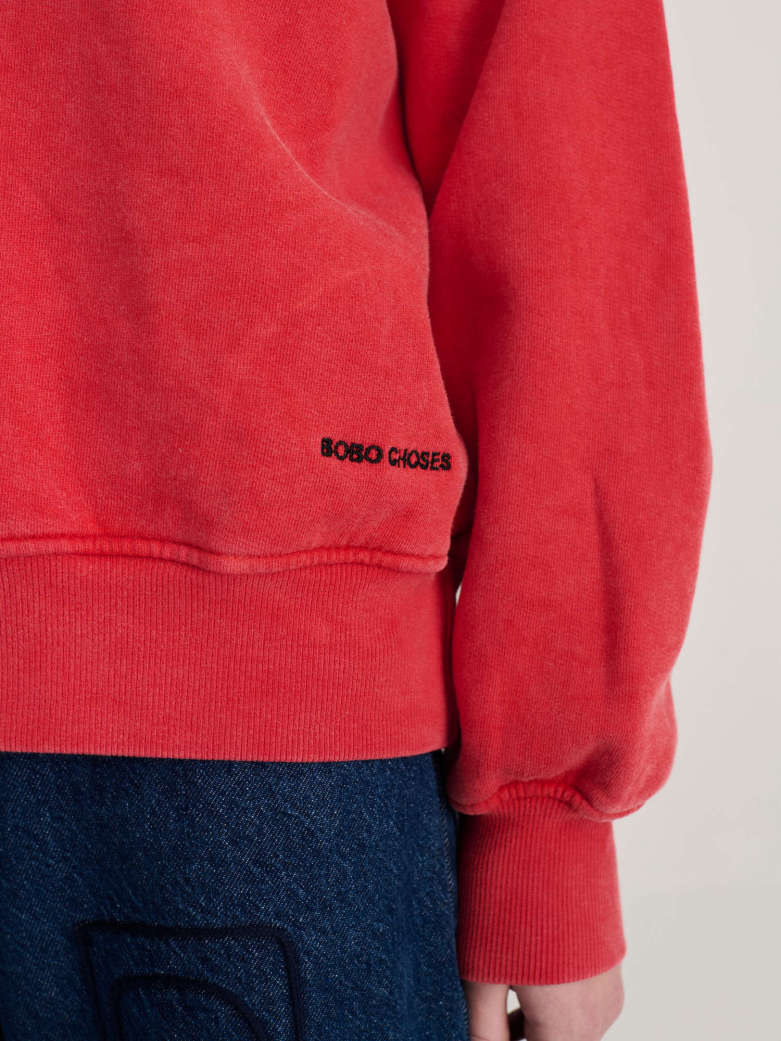 Bobo Hidden Monster Relaxed Sweatshirt - Red