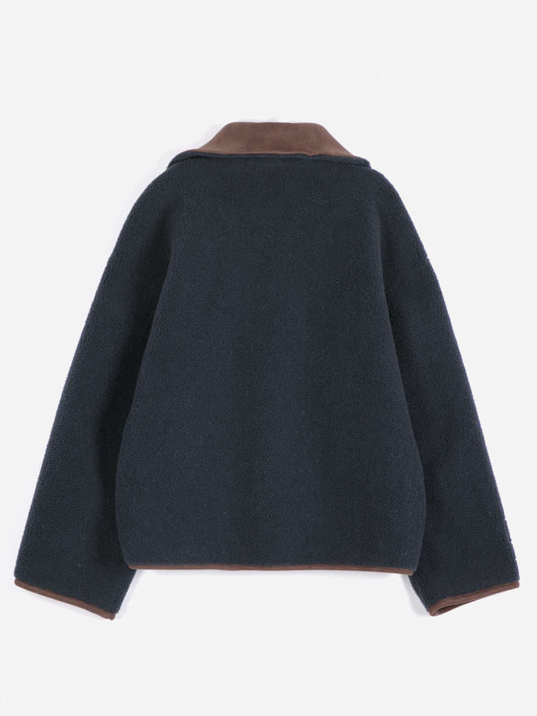 Bobo Reversible Soft Sherpa Jacket - Dark Brown