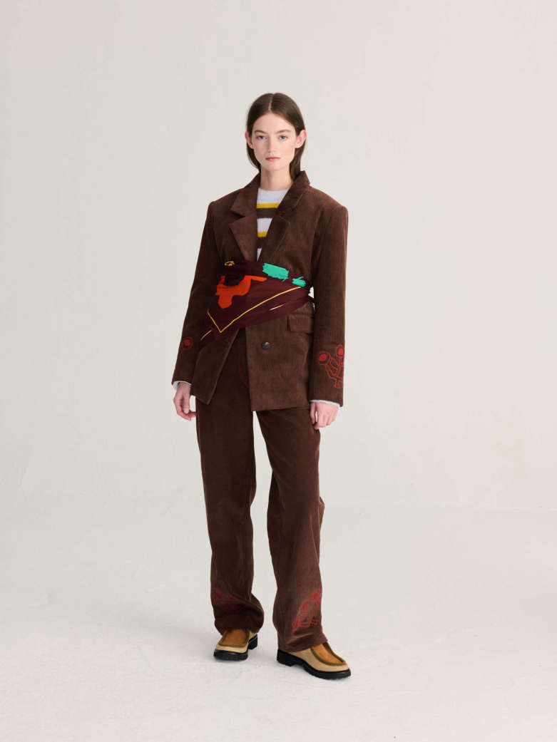 BC Garden Scarf - Dark Brown