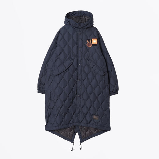Military Hard Shell Down Mod Parka - Dark Navy