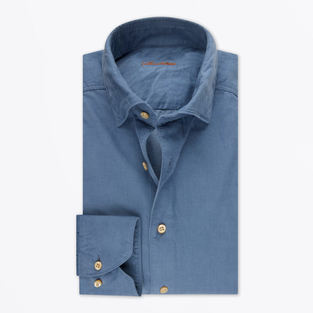 Stenstroms Regular Corduroy Shirt - Blue